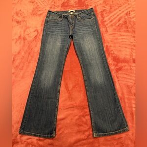 Banana Republic Factory Boot Cut Jeans in Dark Blue